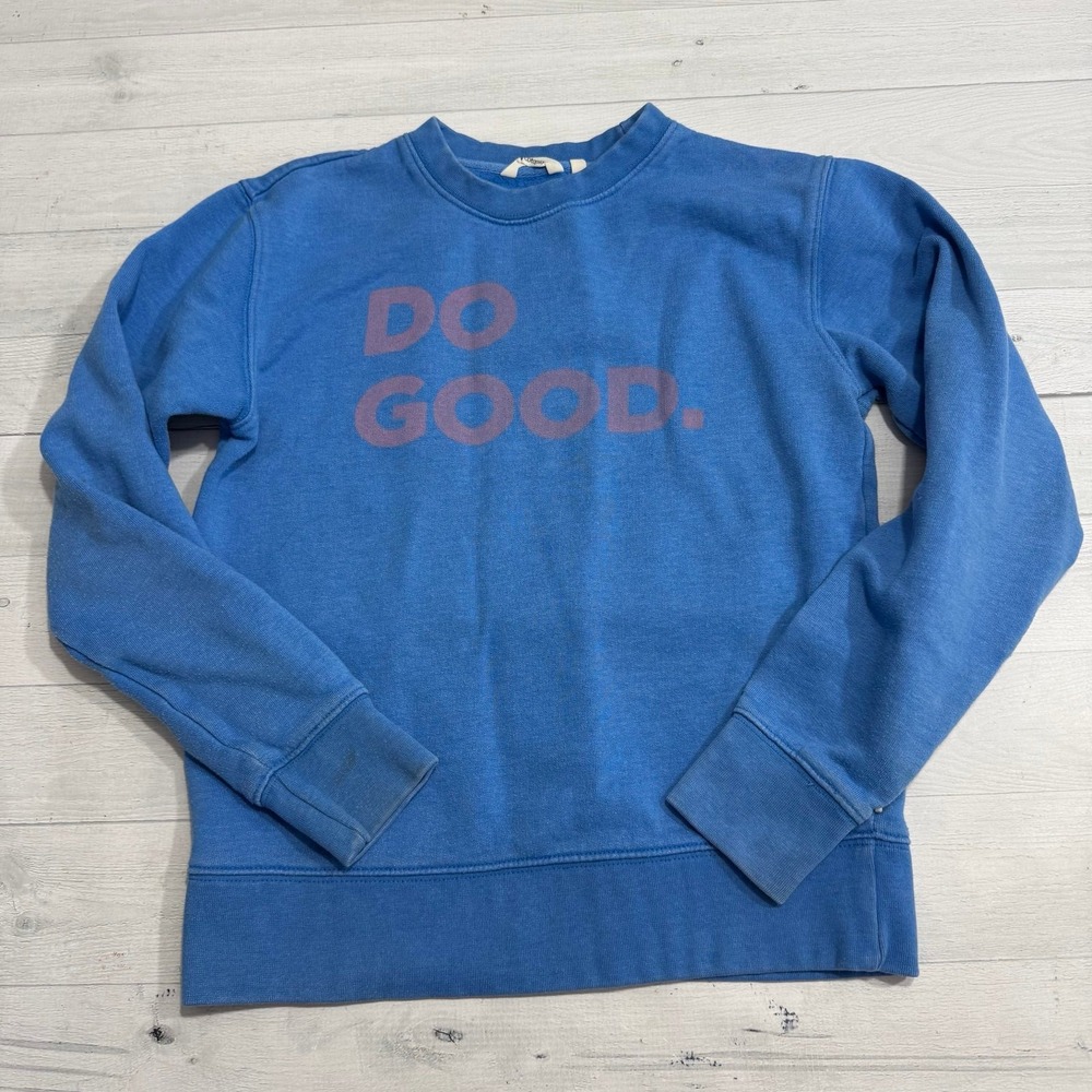 Cotopaxi women's blue do good sweatshirt size XS